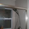 Frameless shower door gives the illusion of more space